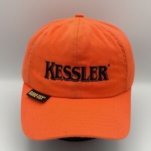Vintage Kessler Goretex Blaze Orange Insulated Ear Flap Hat Thinsulate Size XL